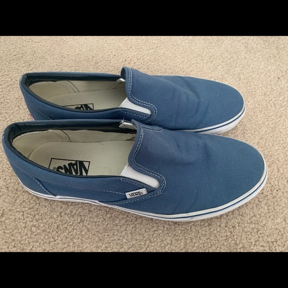 Vans Other - Men’s Blue Slip-On Vans - Size 11